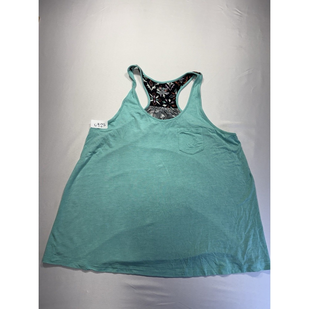 Jasmine & Ginger Women's Sleeveless Scoop Neck Racerback Knit Pocket Top M